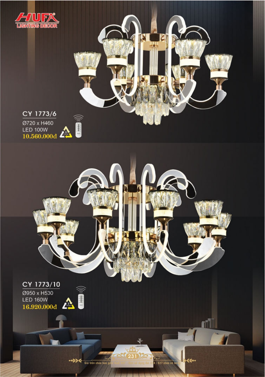 Bảng giá đèn trang trí HUFA